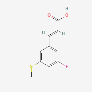 (E)-3-(3-Fluoro-5-(methylthio)phenyl)acrylic acid - 