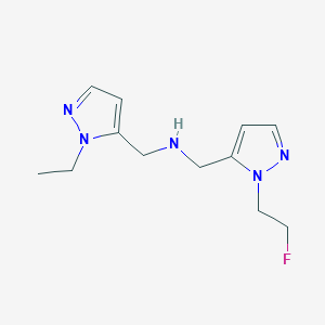 [(1-ethyl-1H-pyrazol-5-yl)methyl]({[1-(2-fluoroethyl)-1H-pyrazol-5-yl]methyl})amine - 