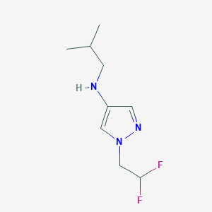 1-(2,2-difluoroethyl)-N-(2-methylpropyl)-1H-pyrazol-4-amine - 