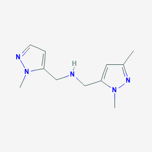 [(1,3-dimethyl-1H-pyrazol-5-yl)methyl][(1-methyl-1H-pyrazol-5-yl)methyl]amine - 