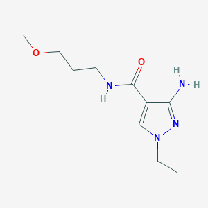 3-Amino-1-ethyl-N-(3-methoxypropyl)-1H-pyrazole-4-carboxamide - 