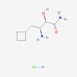 (2S,3R)-3-amino-4-cyclobutyl-2-hydroxybutanamide hydrochloride - 
