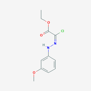 Ethyl (2Z)-2-chloro-2-[2-(3-methoxyphenyl)hydrazin-1-ylidene]acetate - 