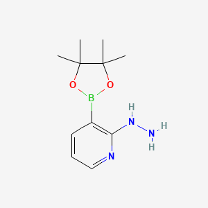2-Hydrazinyl-3-(tetramethyl-1,3,2-dioxaborolan-2-yl)pyridine - 