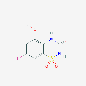 7-Fluoro-5-methoxy-2H-benzo[e][1,2,4]thiadiazin-3(4H)-one 1,1-dioxide - 