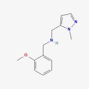 [(2-methoxyphenyl)methyl][(1-methyl-1H-pyrazol-5-yl)methyl]amine - 