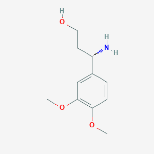 (3s)-3-Amino-3-(3,4-dimethoxyphenyl)propan-1-ol - 