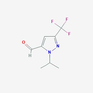 1-isopropyl-3-(trifluoromethyl)-1H-pyrazole-5-carbaldehyde - 