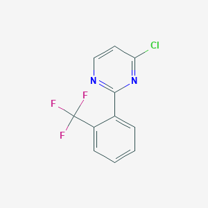4-Chloro-2-(2-(trifluoromethyl)phenyl)pyrimidine - 
