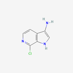 7-chloro-1H-pyrrolo[2,3-c]pyridin-3-amine - 1190317-98-6