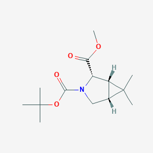 3-tert-butyl 2-methyl (1S,2S,5R)-6,6-dimethyl-3-azabicyclo[3.1.0]hexane-2,3-dicarboxylate - 