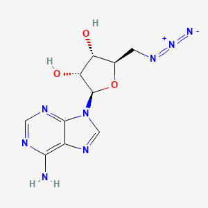 (2R,3R,4S,5R)-2-(6-amino-9H-purin-9-yl)-5-(azidomethyl)oxolane-3,4-diol - 
