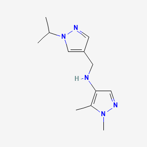 1,5-dimethyl-N-{[1-(propan-2-yl)-1H-pyrazol-4-yl]methyl}-1H-pyrazol-4-amine - 