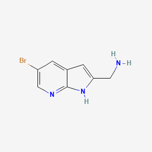 (5-Bromo-1H-pyrrolo[2,3-b]pyridin-2-yl)methanamine - 