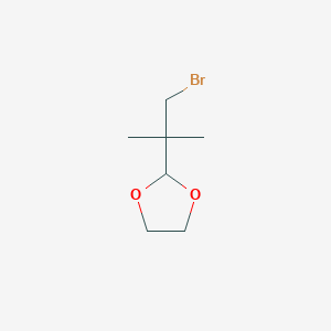 2-(1-Bromo-2-methylpropan-2-yl)-1,3-dioxolane - 