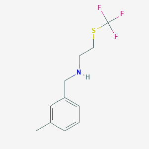 (3-Methyl-benzyl)-(2-trifluoromethylsulfanylethyl)-amine - 