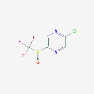 2-Chloro-5-((trifluoromethyl)sulfinyl)pyrazine - 
