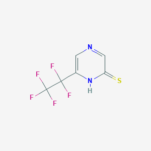 6-Pentafluoroethyl-1h-pyrazine-2-thione - 