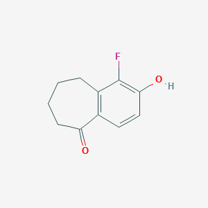 1-Fluoro-2-hydroxy-6,7,8,9-tetrahydro-5H-benzo[7]annulen-5-one - 