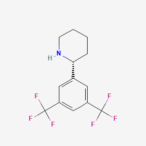 (2R)-2-[3,5-bis(trifluoromethyl)phenyl]piperidine - 
