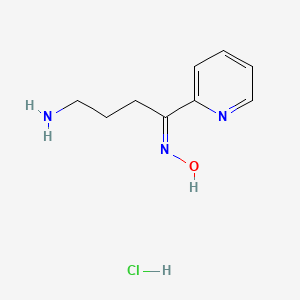 (E)-N-[4-amino-1-(pyridin-2-yl)butylidene]hydroxylamine hydrochloride - 
