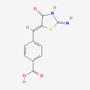 4-(2-Amino-4-oxo-4H-thiazol-5-ylidenemethyl)-benzoic acid - 