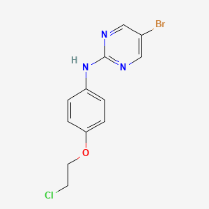 5-Bromo-N-(4-(2-chloroethoxy)phenyl)pyrimidin-2-amine - 
