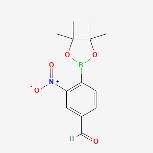 3-Nitro-4-(4,4,5,5-tetramethyl-1,3,2-dioxaborolan-2-yl)-benzaldehyde - 1353580-69-4