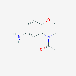 1-(6-Amino-2,3-dihydro-4h-benzo[b][1,4]oxazin-4-yl)prop-2-en-1-one - 