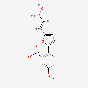 3-(5-(4-Methoxy-2-nitrophenyl)furan-2-yl)acrylic acid - 