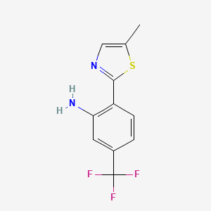 2-(5-Methylthiazol-2-YL)-5-(trifluoromethyl)aniline - 