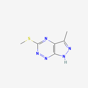 3-Methyl-5-(methylthio)-1H-pyrazolo[4,3-e][1,2,4]triazine - 