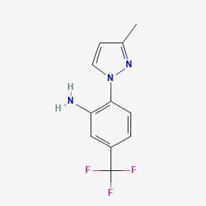 2-(3-Methyl-1H-pyrazol-1-YL)-5-(trifluoromethyl)aniline - 