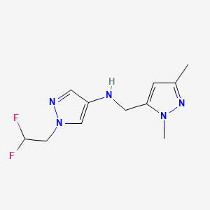 1-(2,2-difluoroethyl)-N-[(1,3-dimethyl-1H-pyrazol-5-yl)methyl]-1H-pyrazol-4-amine - 1856040-19-1
