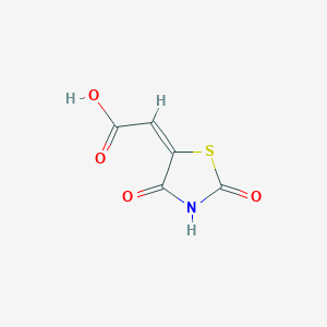 2-[(5E)-2,4-dioxo-1,3-thiazolidin-5-ylidene]acetic acid - 
