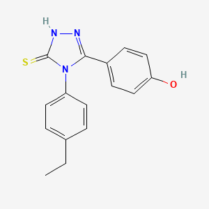 4-(4-(4-Ethylphenyl)-5-mercapto-4H-1,2,4-triazol-3-yl)phenol - 