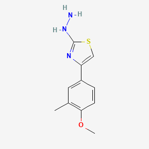 2-Hydrazinyl-4-(4-methoxy-3-methylphenyl)thiazole - 