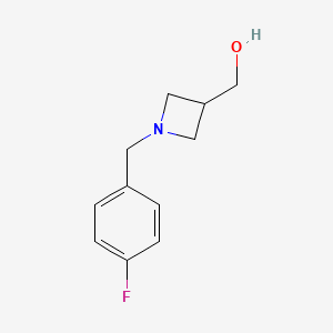 {1-[(4-Fluorophenyl)methyl]azetidin-3-yl}methanol - 