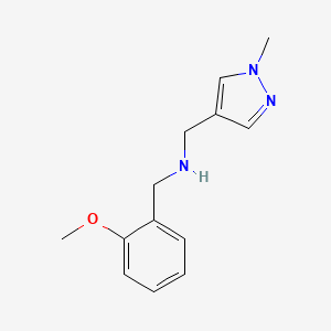 [(2-methoxyphenyl)methyl][(1-methyl-1H-pyrazol-4-yl)methyl]amine - 