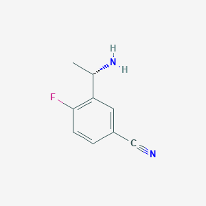 (S)-3-(1-Aminoethyl)-4-fluorobenzonitrile - 