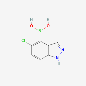(5-chloro-1H-indazol-4-yl)boronic acid - 