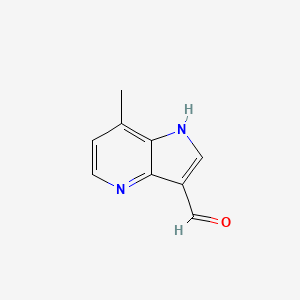 7-methyl-1H-pyrrolo[3,2-b]pyridine-3-carbaldehyde - 1023817-89-1