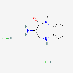 (3S)-3-amino-1-methyl-2,3,4,5-tetrahydro-1H-1,5-benzodiazepin-2-one dihydrochloride - 