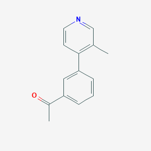 1-[3-(3-Methylpyridin-4-yl)phenyl]ethan-1-one - 