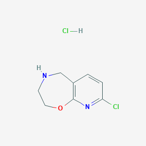 8-Chloro-2,3,4,5-tetrahydropyrido[3,2-f][1,4]oxazepine hydrochloride - 956431-49-5