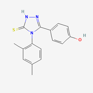 4-(4-(2,4-Dimethylphenyl)-5-mercapto-4H-1,2,4-triazol-3-yl)phenol - 