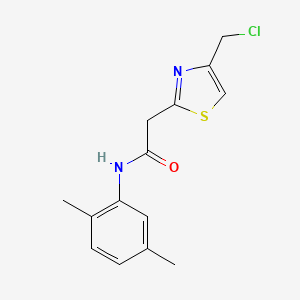 2-(4-(Chloromethyl)thiazol-2-yl)-N-(2,5-dimethylphenyl)acetamide - 727717-73-9