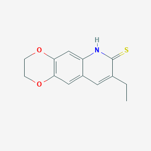 8-Ethyl-2,3-dihydro-[1,4]dioxino[2,3-g]quinoline-7-thiol - 