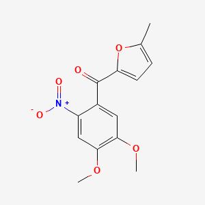 (4,5-Dimethoxy-2-nitrophenyl)(5-methylfuran-2-yl)methanone - 676546-91-1
