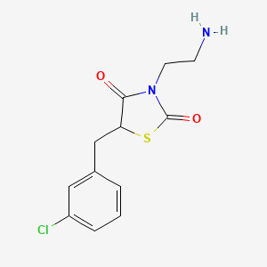 3-(2-Aminoethyl)-5-(3-chlorobenzyl)thiazolidine-2,4-dione - 